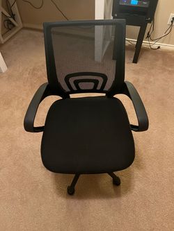 2 Black Ergonomic Office / Desk Chairs – $30 Each or $50 for Both