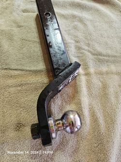 TRAILER HITCH RECEIVER BALL MOUNT 2" SOLID STEEL SHAFT 2" BALL TOW TOWING