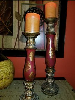 > 2 Candlesticks 20 & 16 inch <