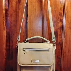 Liz Claiborne Beige Handbag with Shoulder Strap