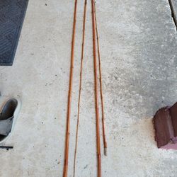 2  Bamboo Fishing Rods. 10 Ft L
