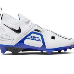 NIKE Alpha Menace Pro 3 Mid Football Cleats White Men's 9 NEW CT6649-101 $100