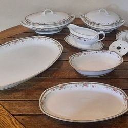 Vintage Germany Bavaria Porcelain Serving Dishes 