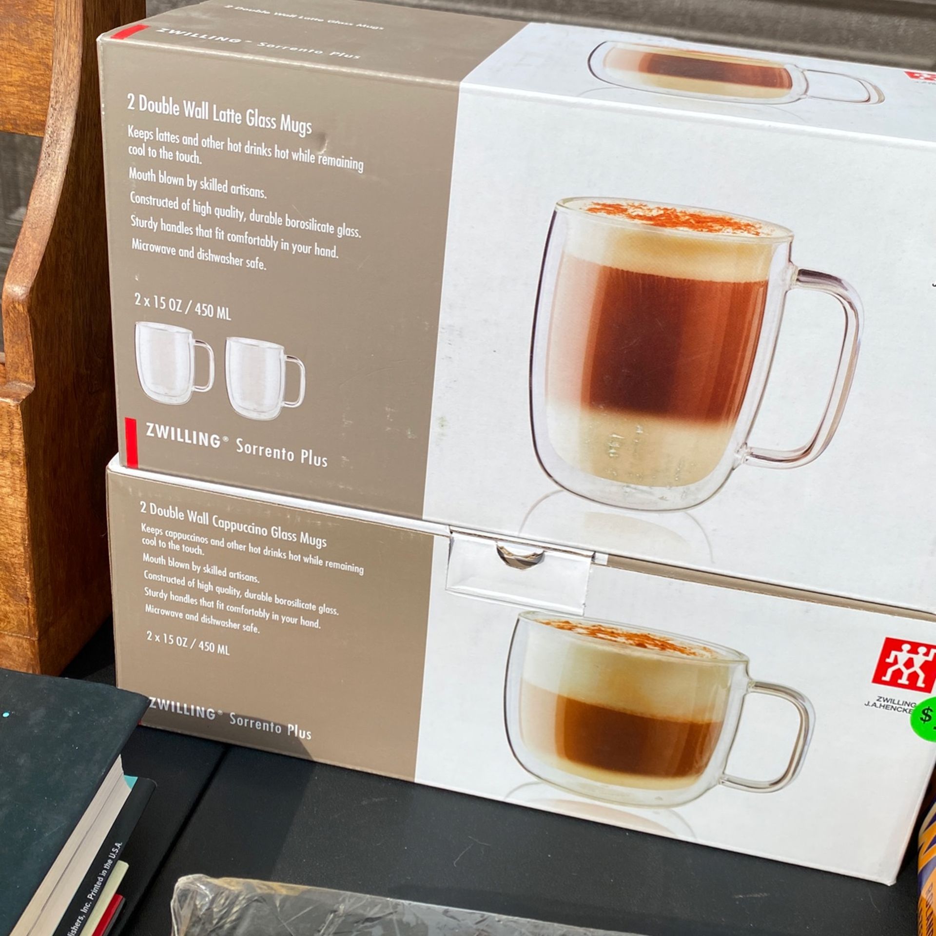 Latte Glass Mugs $30