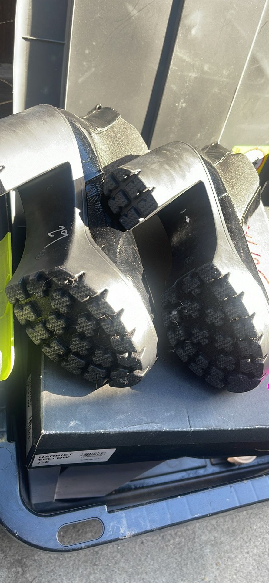 Black Chunky Heel Boot