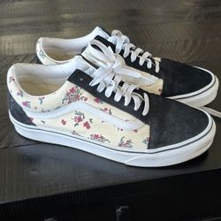 Vans Old Skool Floral Sneakers Size 9.5 Women / 8 Men