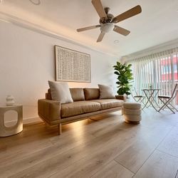 West Elm - Dewitt Leather Sofa 89”