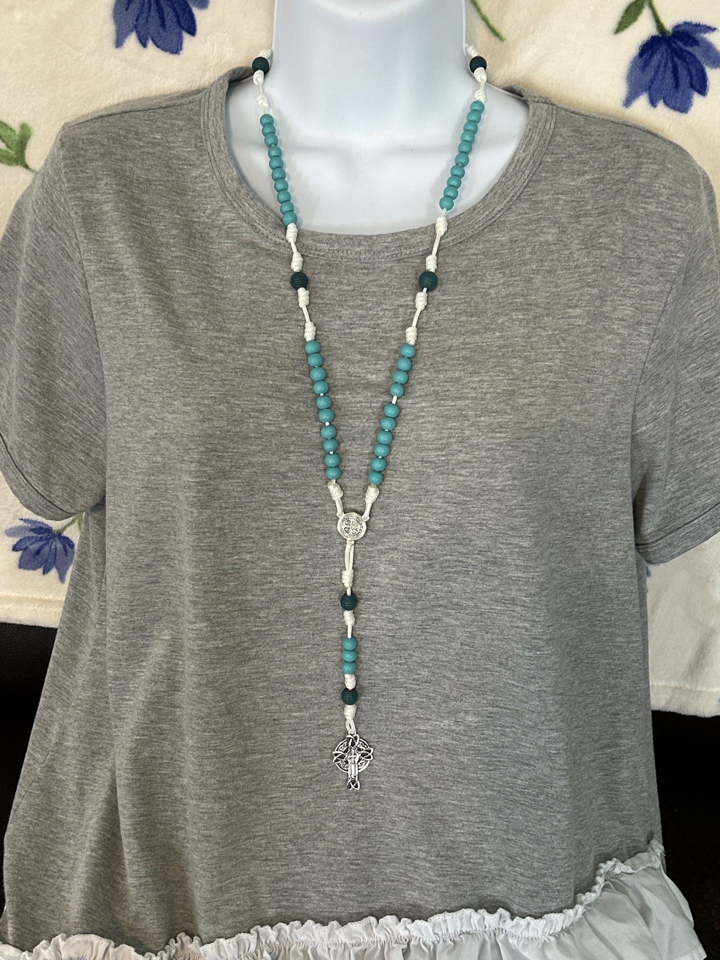 Handmade Rosary Made With Paracord By Me Paracord, Beads (Bin #3)