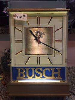 Busch lite up Clock