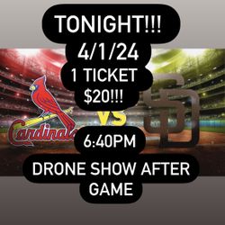 Padres Vs Cardinals 4/1/24
