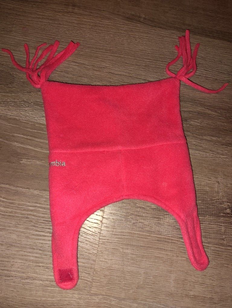 Pink Columbia Fleece Baby Hat