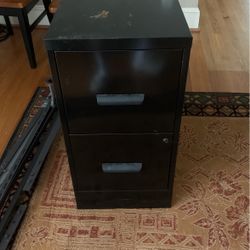 Black Filing Cabinet 