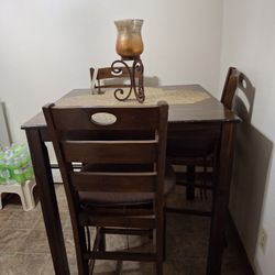 BROWN KITCHEN TABLE SET