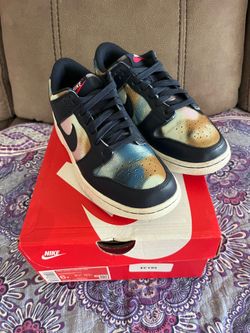 NIKE Dunk Low SE (GS) Obsidian Summit White DM1051-400 Sz Youth 6Y, Wmn 7.5