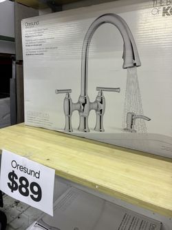 Kohler Oresund Pull-Down Bridge Kitchen Faucet