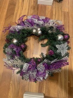 Christmas Wreath Purple