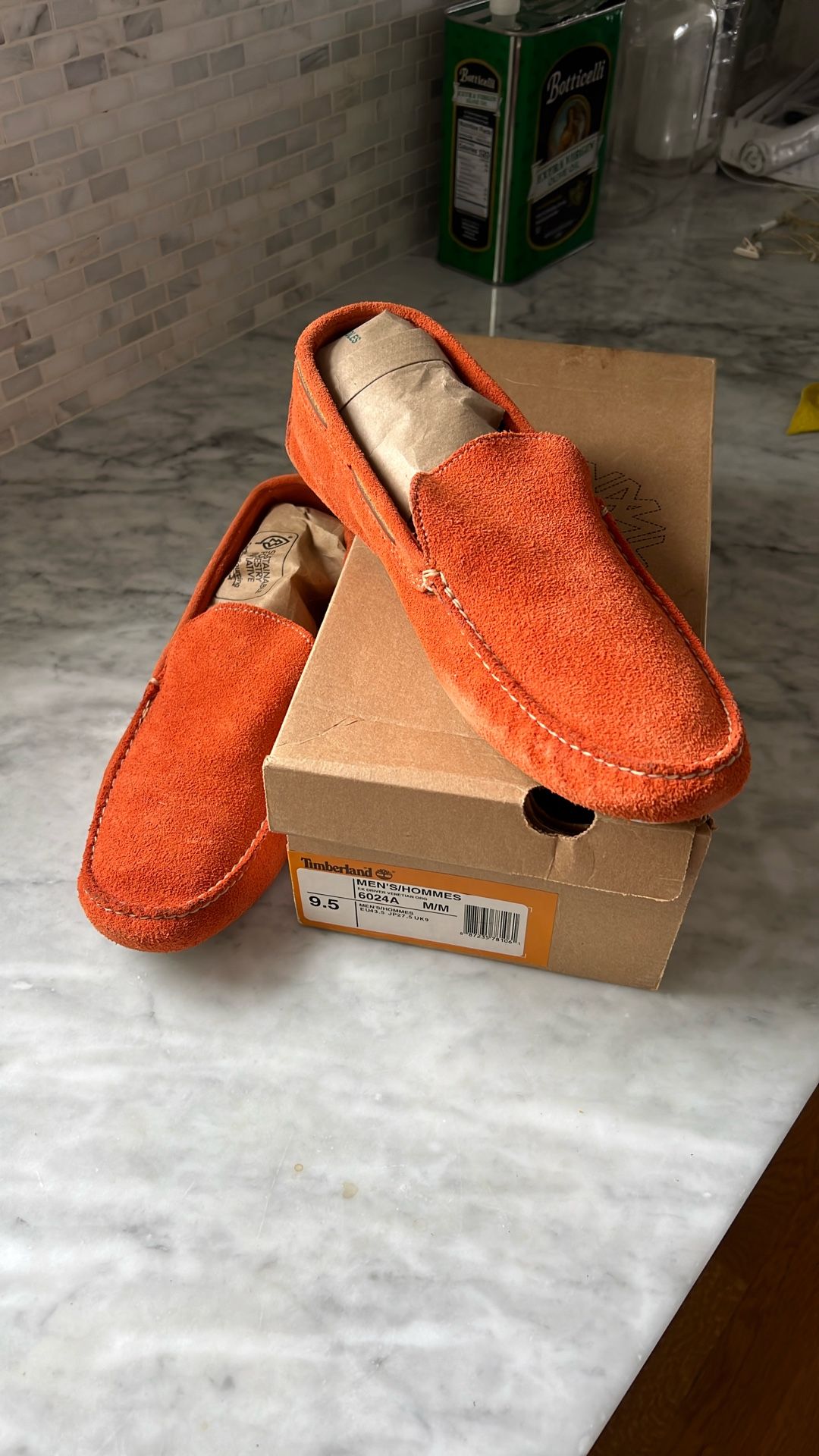 Men’s/Hommes Leather Driver Shoes