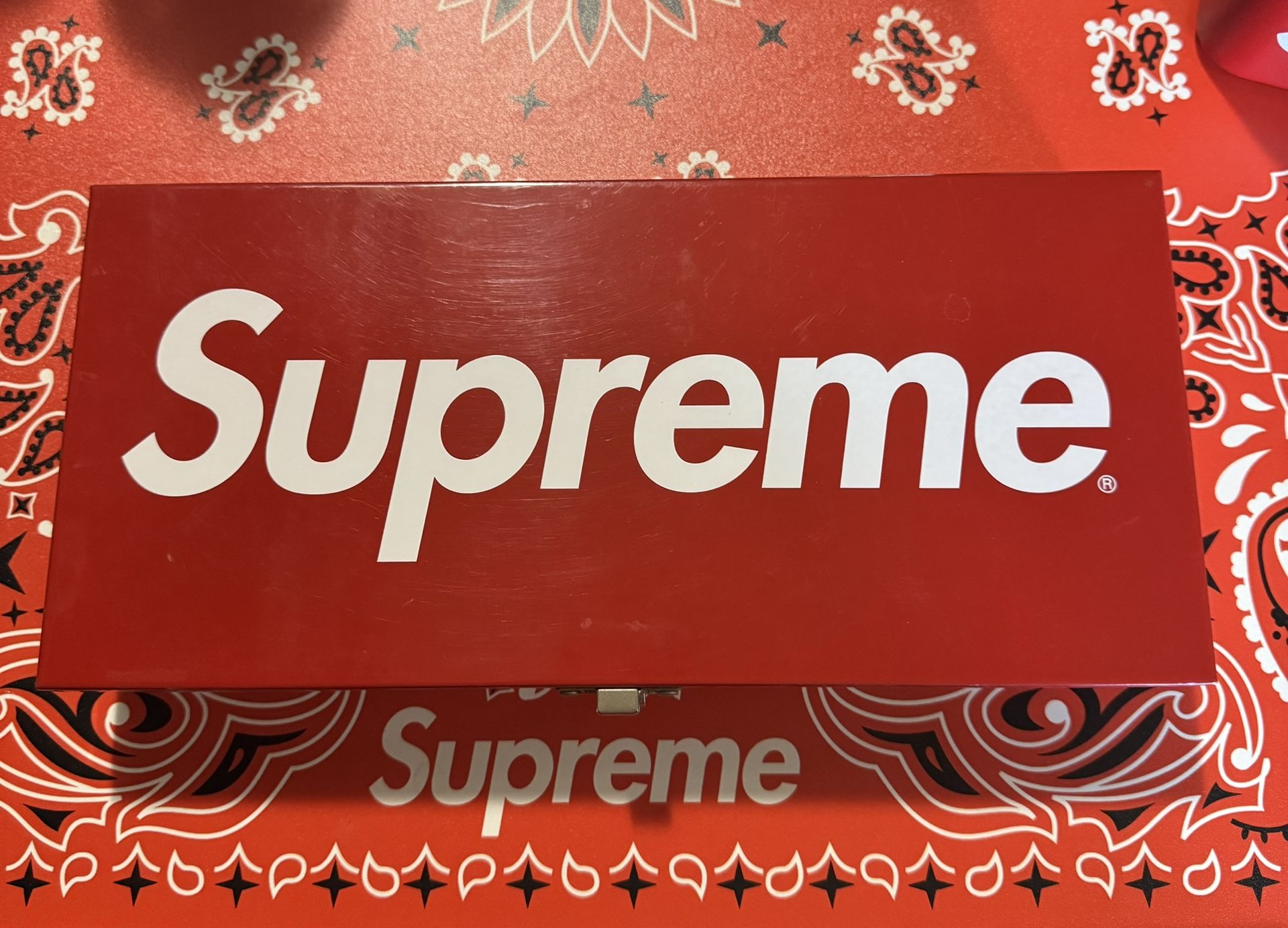 Supreme Large Metal Storage Box Red (SS17)