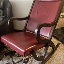 Recliner Chair Burgundy Color 