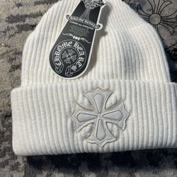 White Chrome Hearts Beanie