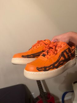 Air Force 1 skeleton orange size 8