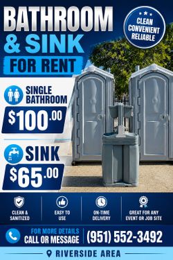 Portable Bathrooms And Sink