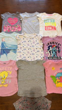 Toddler girl clothes size 4t shirt bundle (10 pcs)