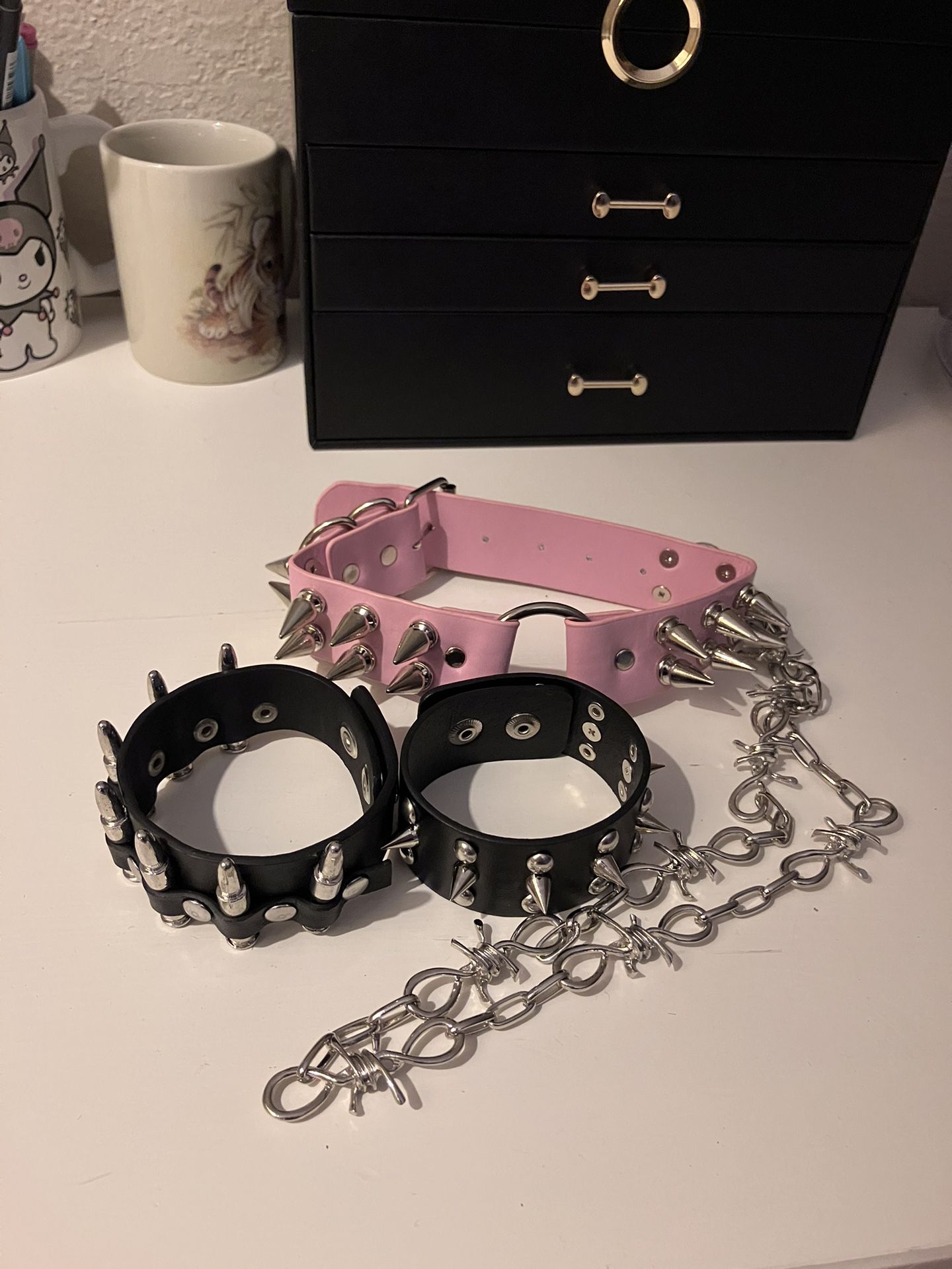 Choker, bracelet Cuffs, Chain 