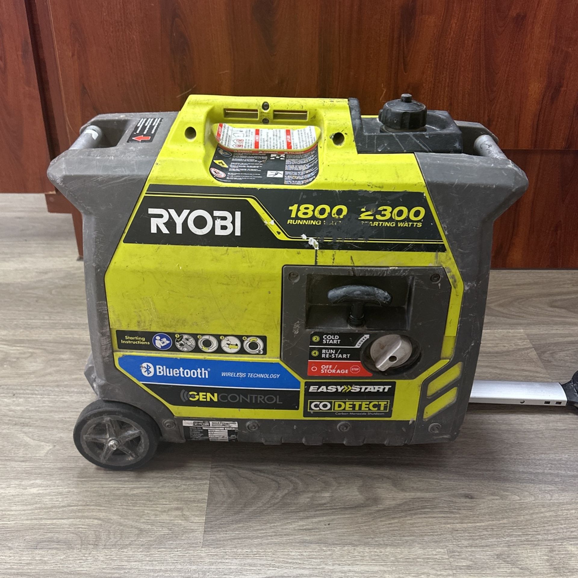 Ryobi Generator Gen Control 2300w Gasoline Inverter