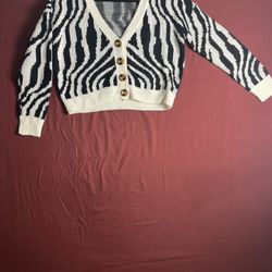 AMP  Zebra Pattern Sweater 
