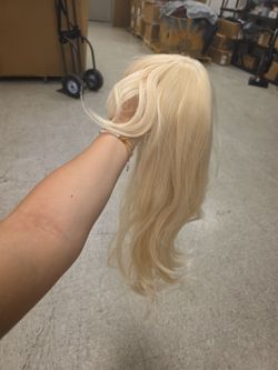 MapofBeauty 28 Inch Long Curly Hair Costume Cosplay Wig, Mixed Blonde