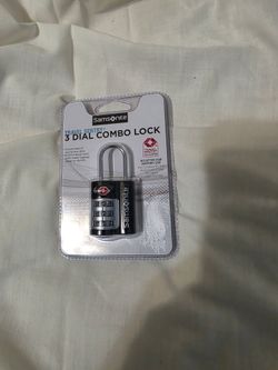 Samsonite Travel Sentry 3 Dial Combo Lock and Go Travel Combination Lock
