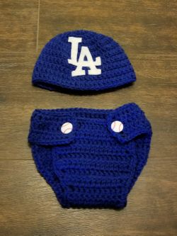 Dodgers diaper cover set