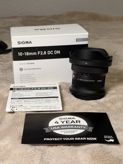 Sigma 10-18mm f/2.8 DC DN Contemporary (Canon RF Mount) | Like New | Original Box & Packaging