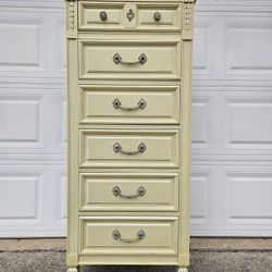 Vintage Dixie French Provincial Lingerie Chest / Tall Dresser 