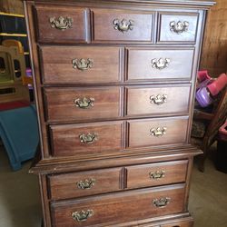 Solid Wood Tall Dresser