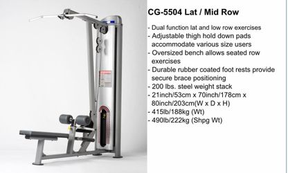 Lat Pulldown/Row Machine