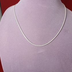 20in 925 Silver Italian Rope Chain