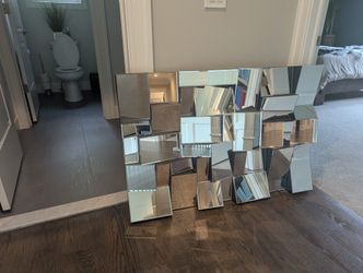Modern Contemporary Geometric Wall Mirror 47" x 31" x 5"