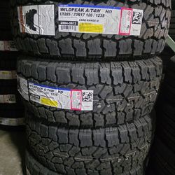 Lt 285/70/17 FALKEN wild peak atw4 A/T 4 new tire for sale we we do financing same as cash