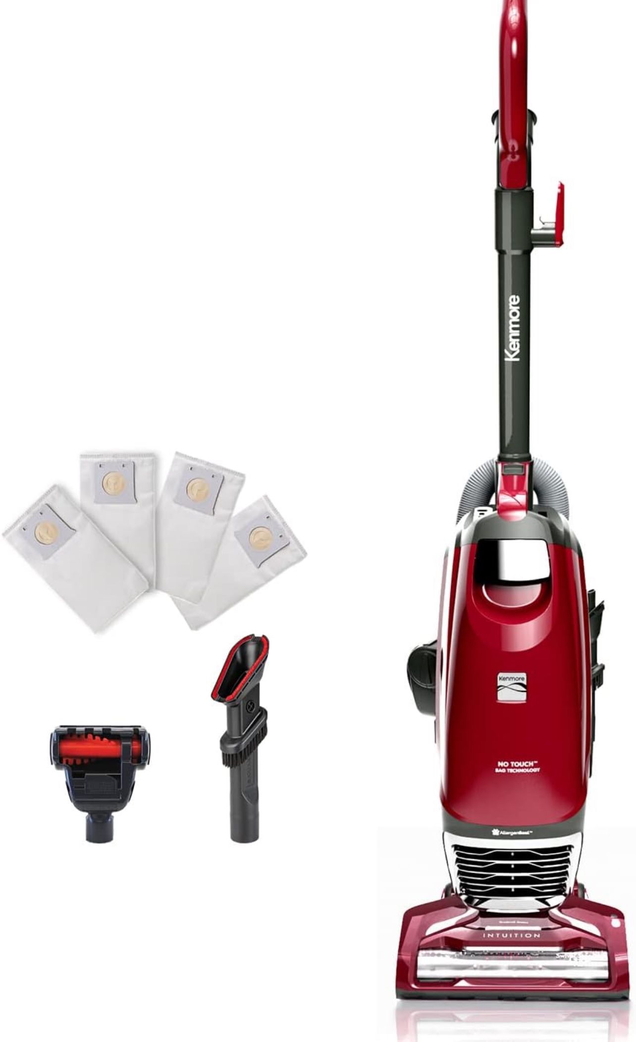 Kenmore BU3040 Intuition Bagged Upright Vacuum Lightweight Cleaner 2-Motor Power Suction with HEPA Filter, 3-in-1 Combination Tool, Handi-Mate for Car