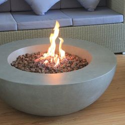 New Outdoor Fire Pit GRC Concrete Bowl Heater Bbq
