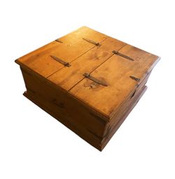 Vintage 1800’s Antique Spanish (Made In Mexico) Wooden Trunk