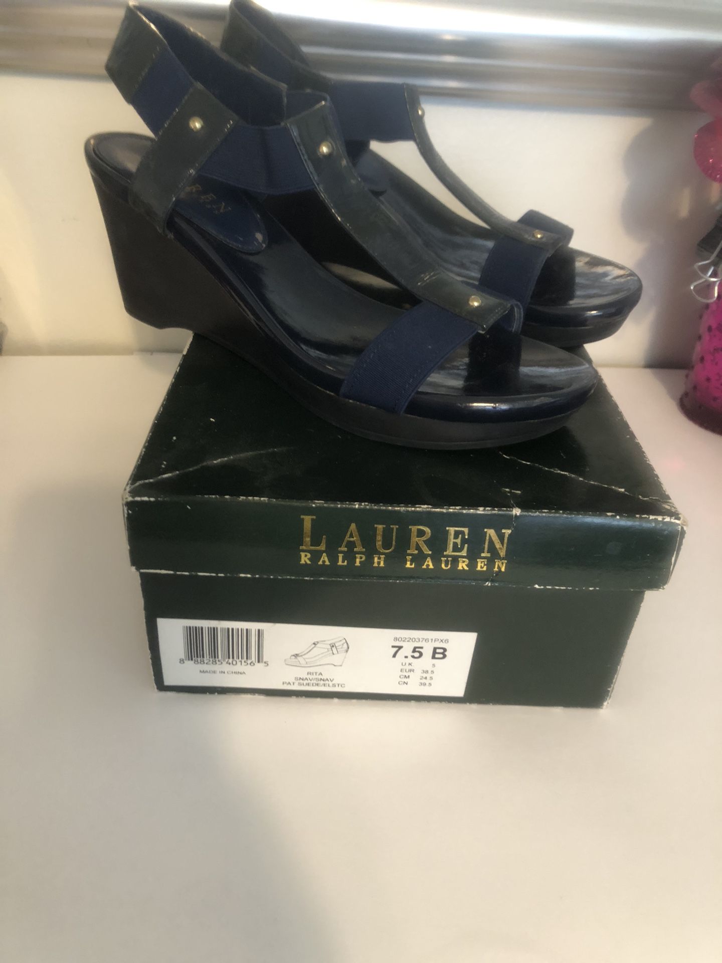 Ralph Lauren Wedge Heels – Size 7.5 – $20
