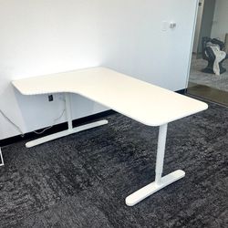 Ikea Bekant White Corner Desk