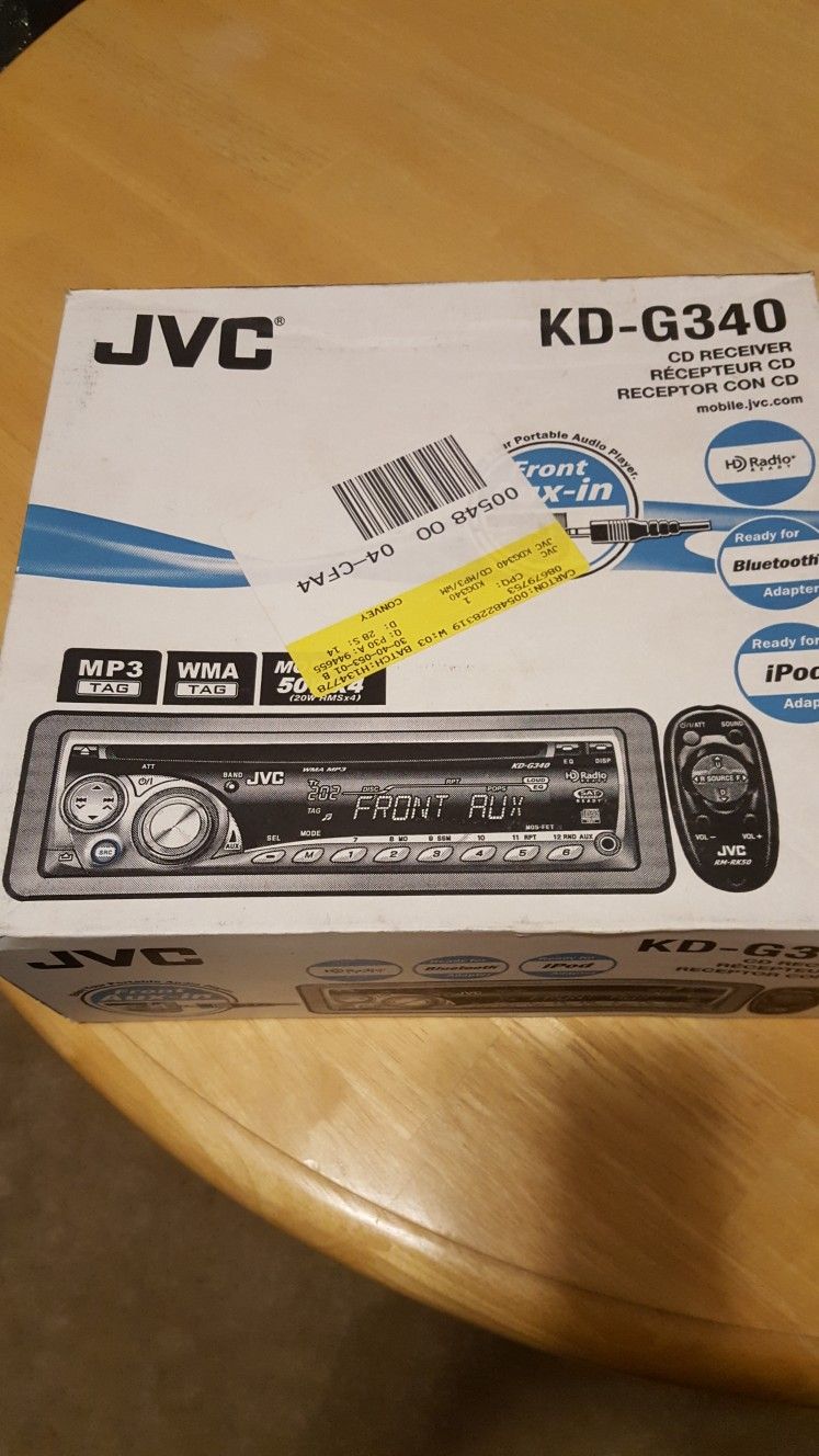 JVC- Car CD PLAYER Stereo
