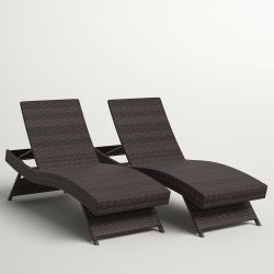 New 2pc Set Sun Lounge Chair In Box 