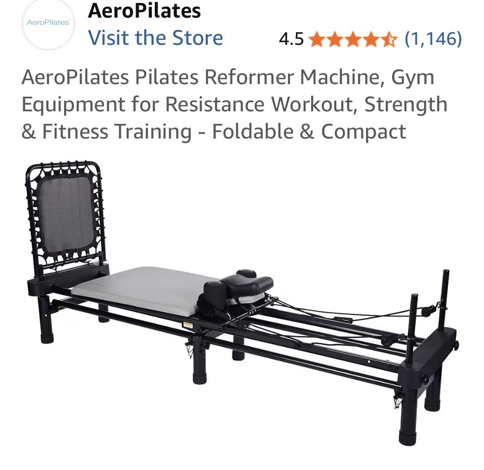Aeropilates Stamina Pilates Reformer Machine - Barely used!