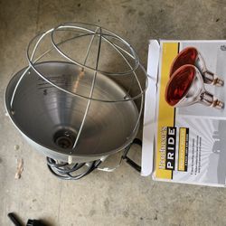 10 in Heat Lamp With Bulbs 