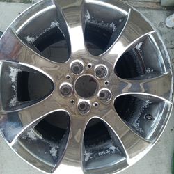18" OEM BMW 5 Series Chrome Finish Single Wheel